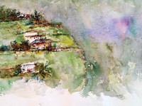 Ejaz Khan, 11 x 15 Inch, Water Color on Paper, Abstract Painting, AC-EJK-004